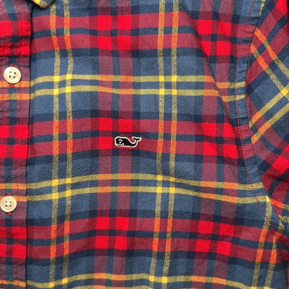 Vineyard Vines Flannel Long Sleeve Button Down - XL (18) - Picture 4 of 5